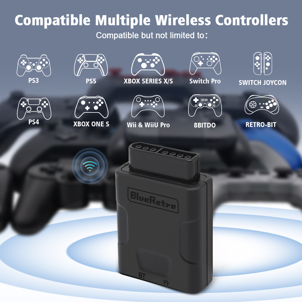 Gaming Console For Tv Xbox - RetroScaler Blueretro Wireless Controller Adapter For
