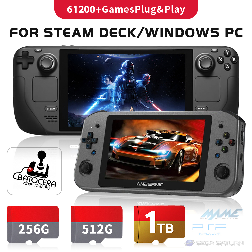 Gaming Console Ps3 - 1TB Latest Batocera 39 OS TF