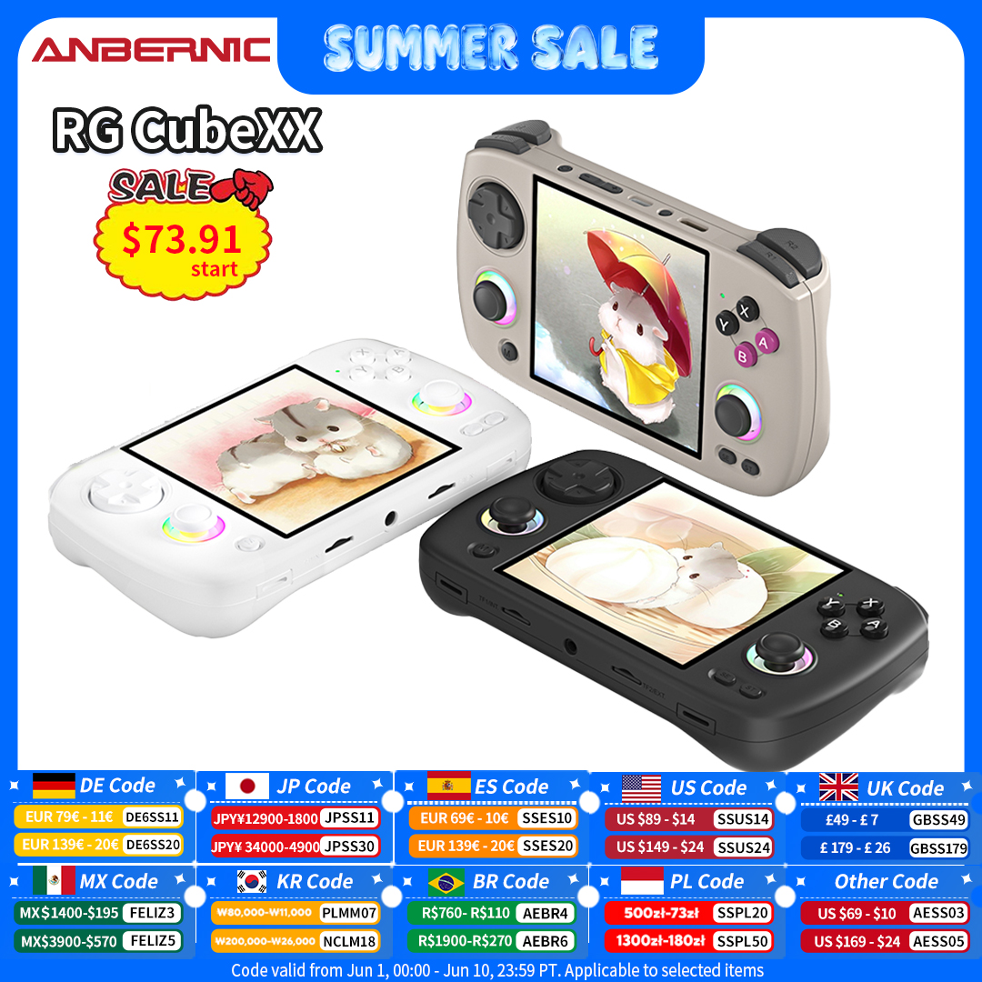 Gaming Console Bluetooth - Anbernic RG CubeXX Retro Handheld Games