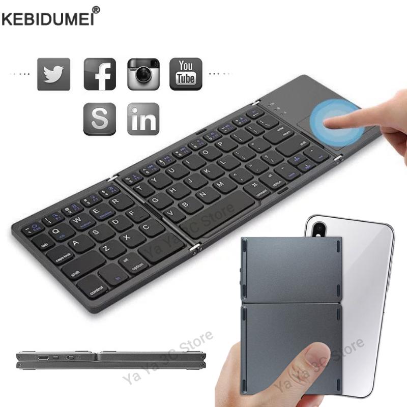 Pc Gaming Handheld Console - Foldable Wireless Bluetooth Keyboard With Touchpad