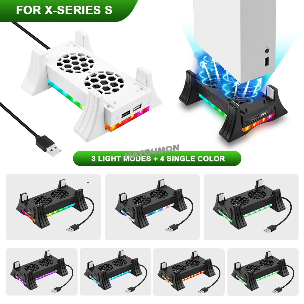 Gaming Console For Tv Xbox - White Game Console Holder Cooling Fan