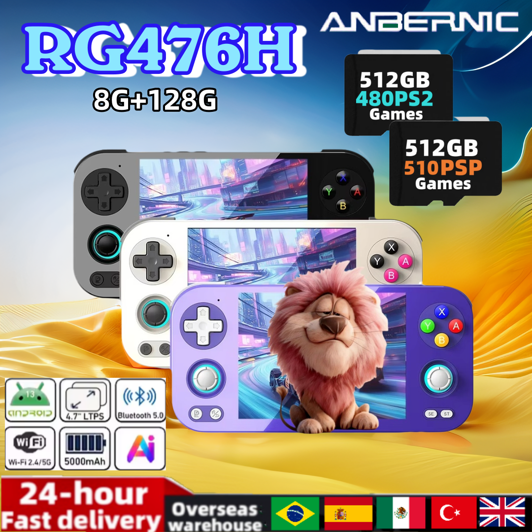 Gaming Console Bluetooth - ANBERNIC RG 476H Handheld Game Console