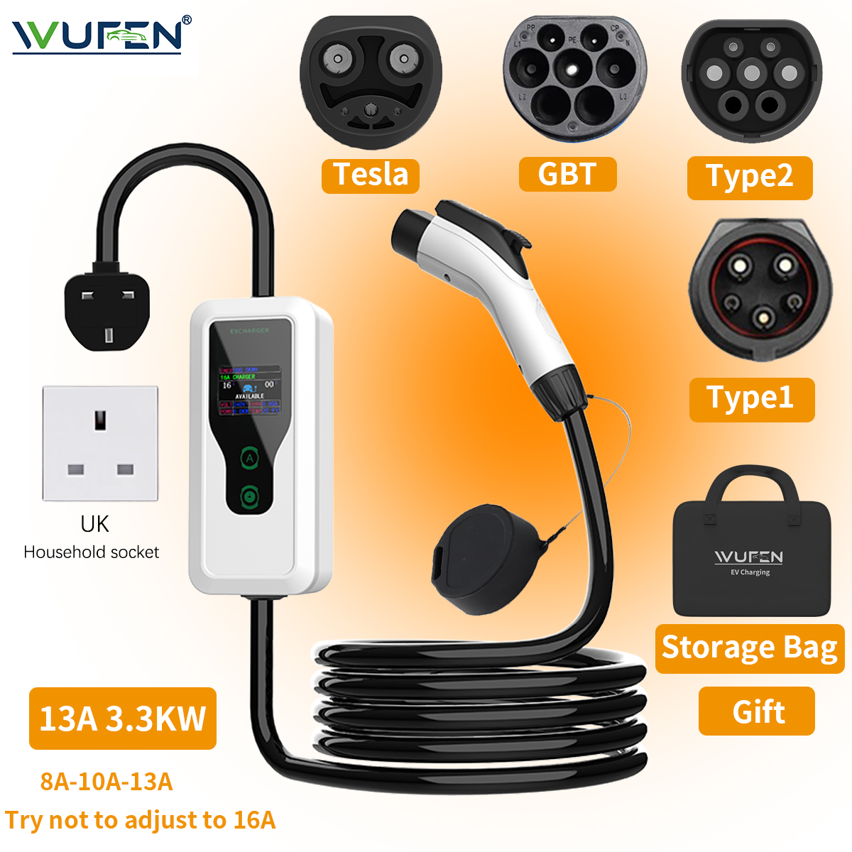 Pc Gaming Handheld Console - WUFEN Electric Car Portable Type2 GBT