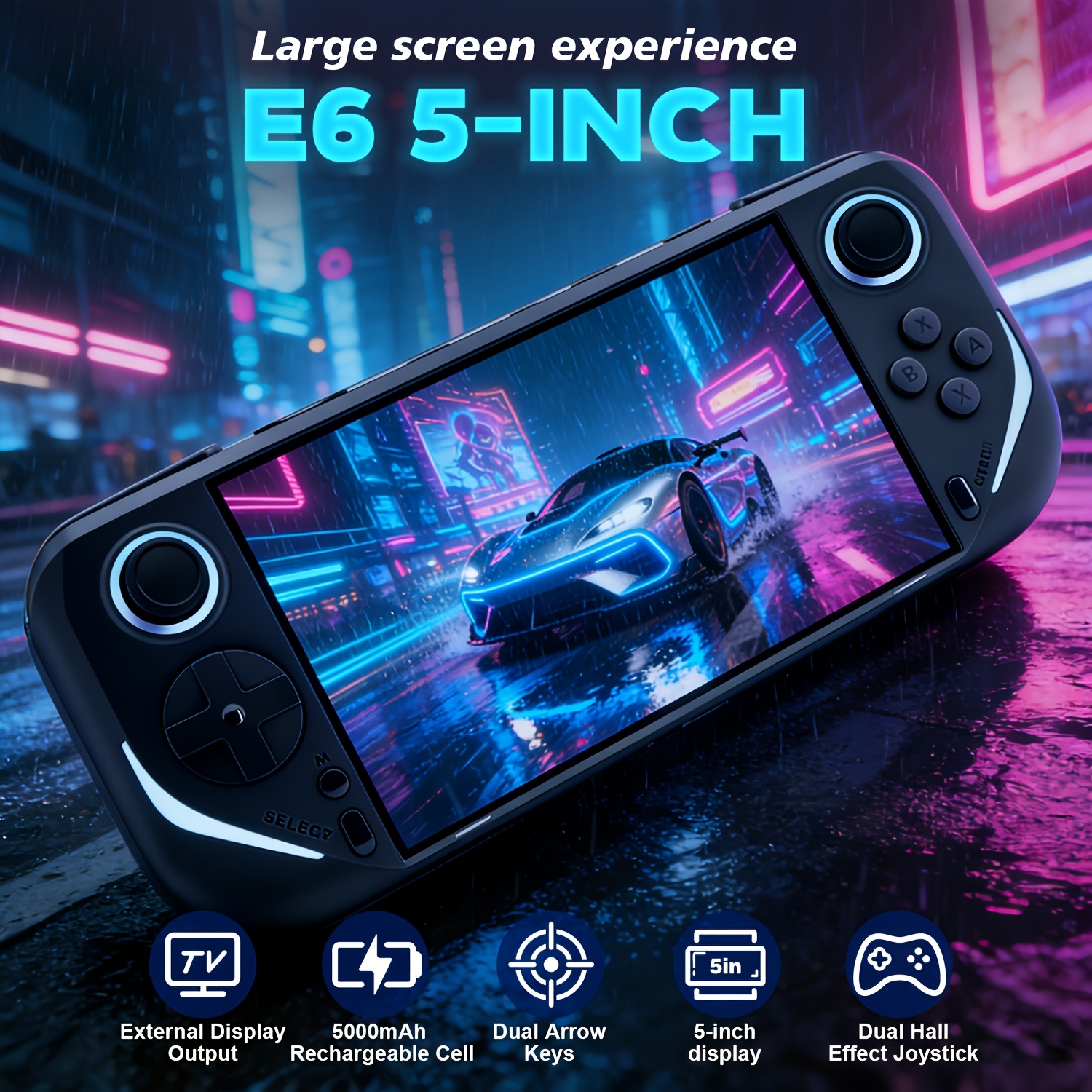 Gaming Console Design - E6 Handheld Game Console — Portable