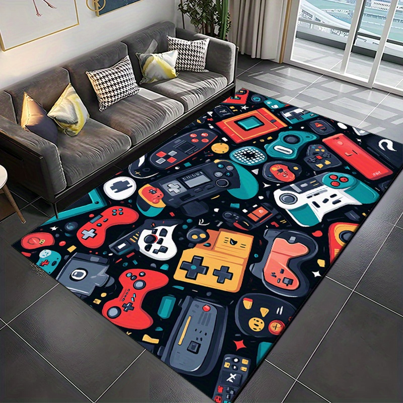 Gaming Console Design - Vibrant Gaming Controller & Console Area