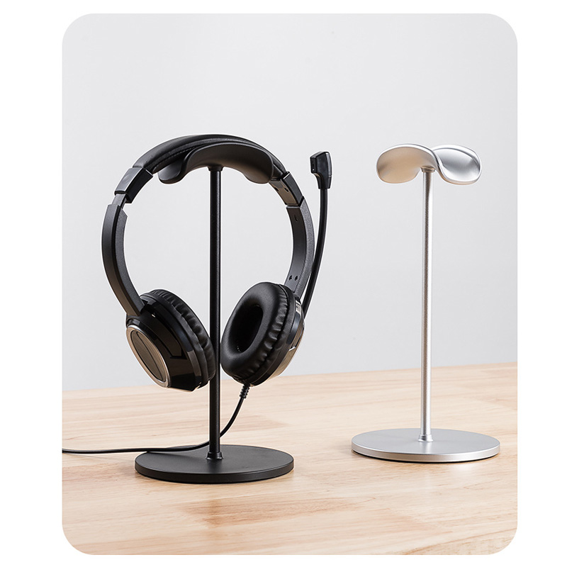 Headset Gaming Console - Metal Head-Mounted Headphone Stand Non-Slip Detachable