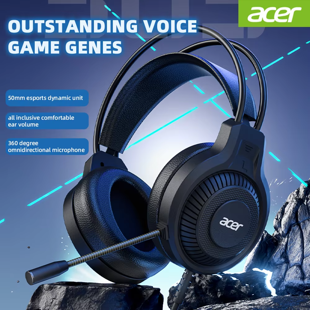 Acer OHW303 Gaming Headphones  - Gaming Console Vr Headset ulasan dan harga