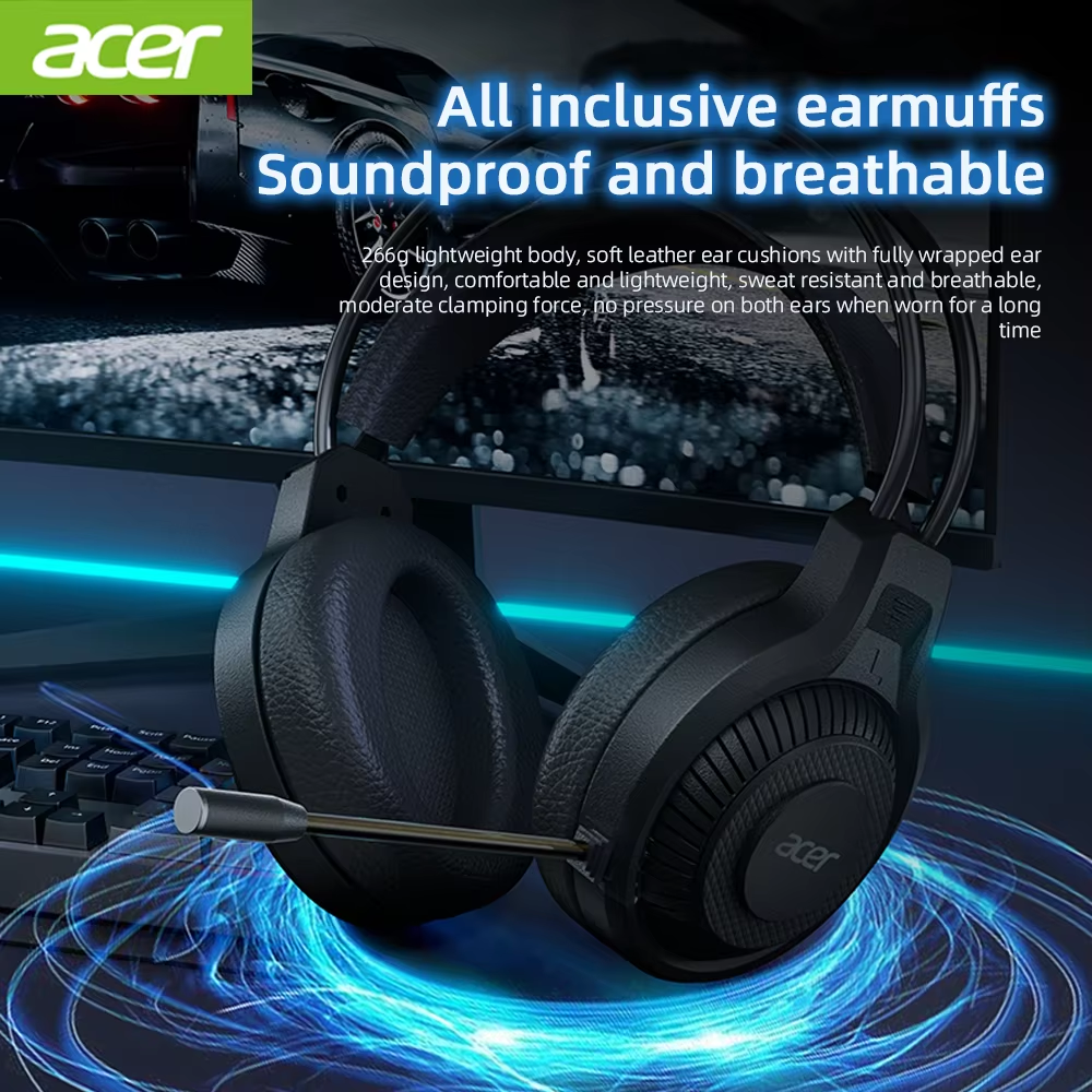 Acer OHW303 Gaming Headphones  - Gaming Console Vr Headset ulasan dan harga