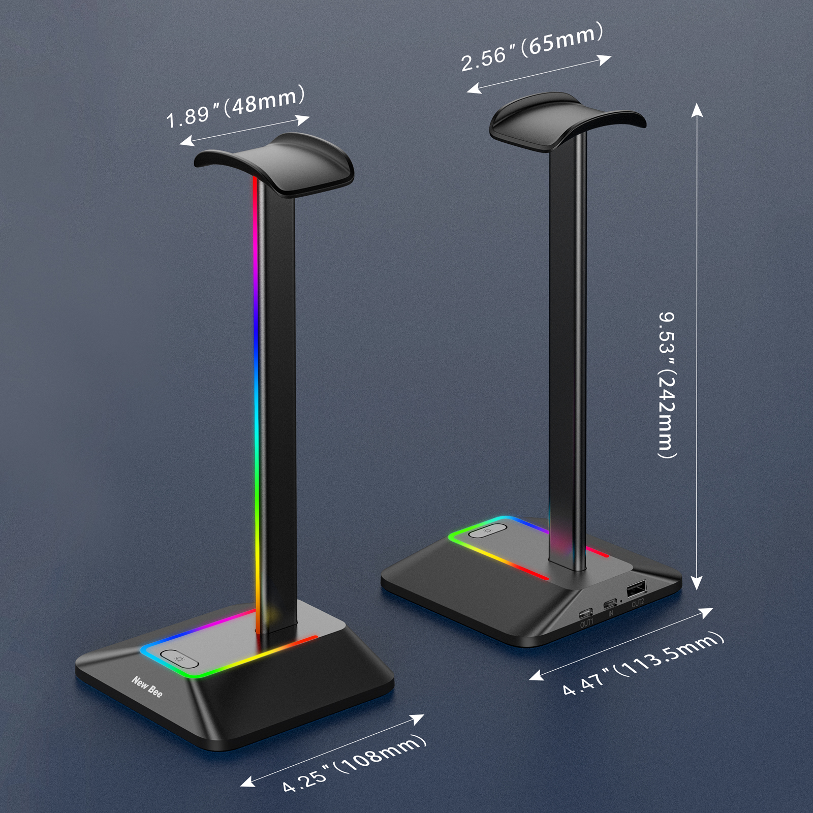 New Bee Z8 RGB Headphones Stan - Headset Gaming Console ulasan dan harga