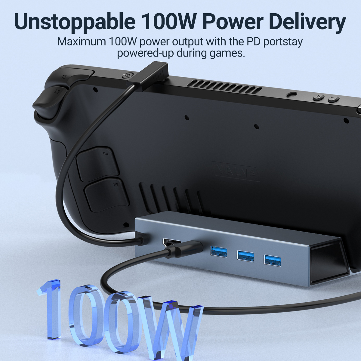 5 In 1 USB-C Game Hub Type-C C - Gaming Console Steam Deck ulasan dan harga