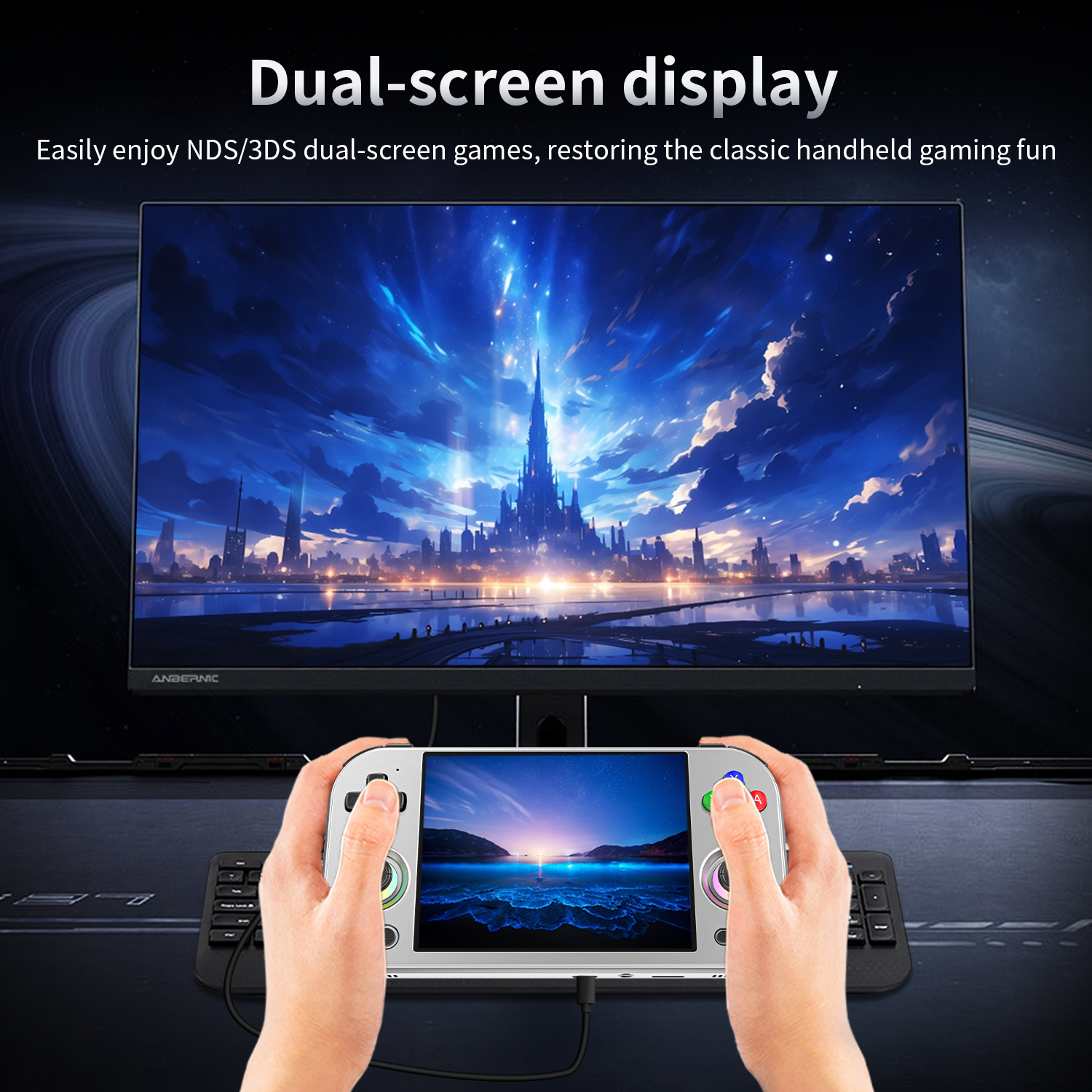 ANBERNIC RG477M RG Slide Retro - Gaming Console Bluetooth ulasan dan harga