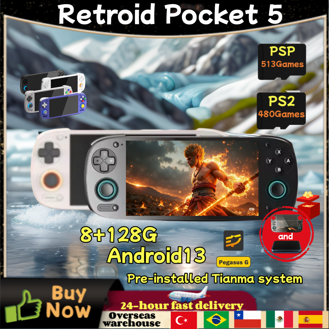 Retroid Pocket 5 RP5 Retro Han - Gaming Console Bluetooth ulasan dan harga