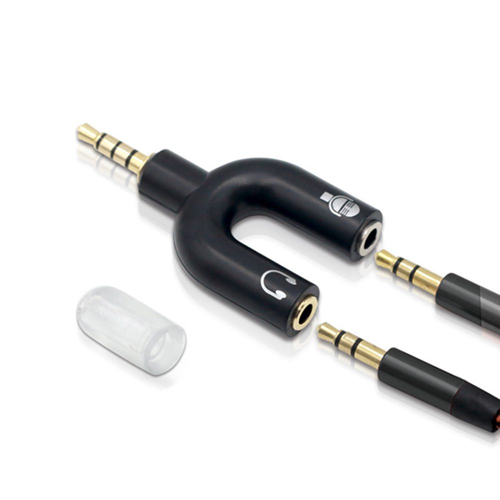 3.5mm Headphone Mic Splitter A - Headset Gaming Console ulasan dan harga