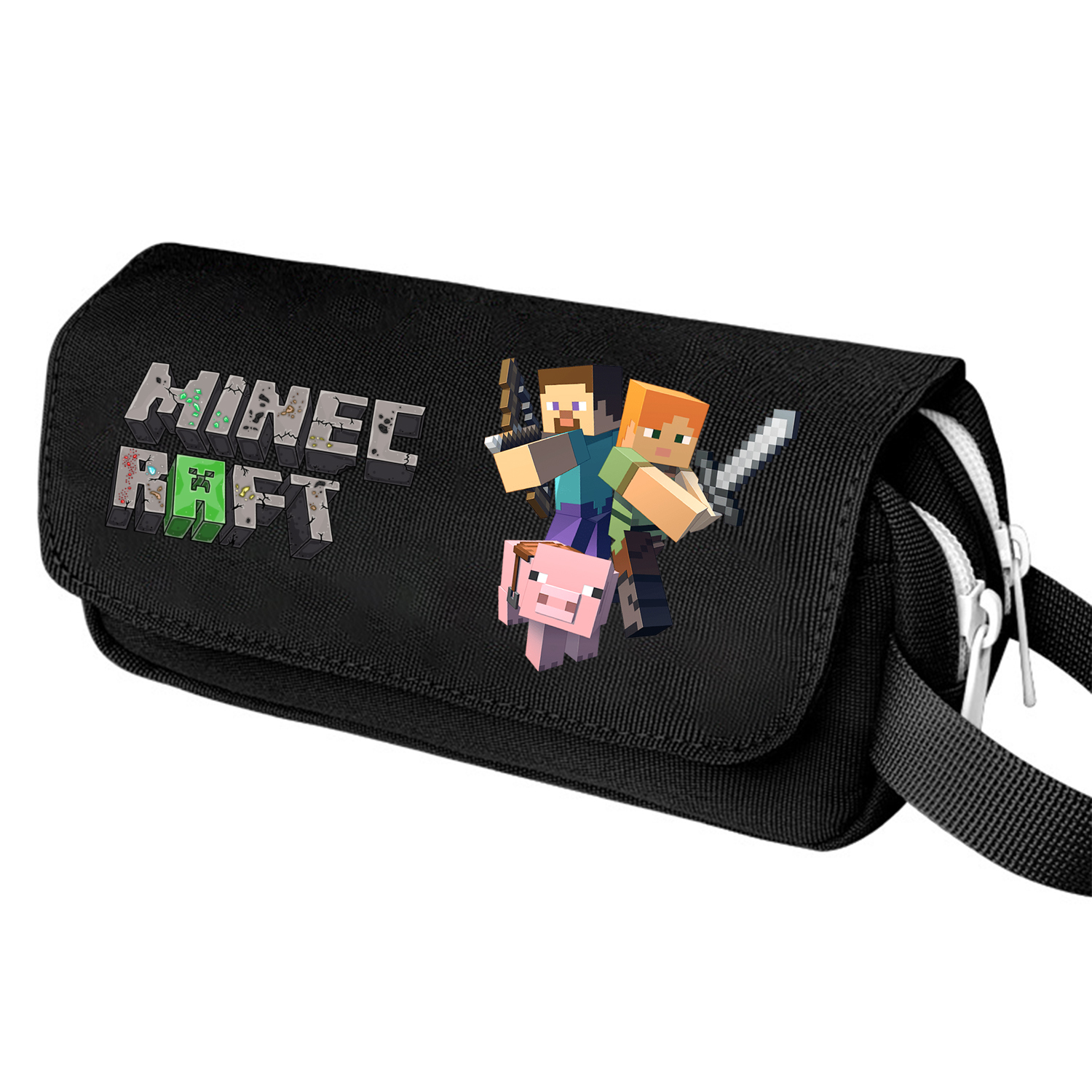 Pixel Game Pencil Case Cartoon - Gaming Console With Minecraft ulasan dan harga