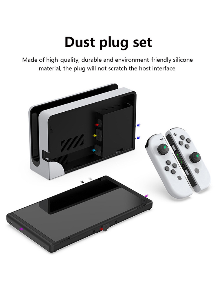 14 PCS/Set Dust Plug Silicone  - Gaming Console Nintendo Switch ulasan dan harga