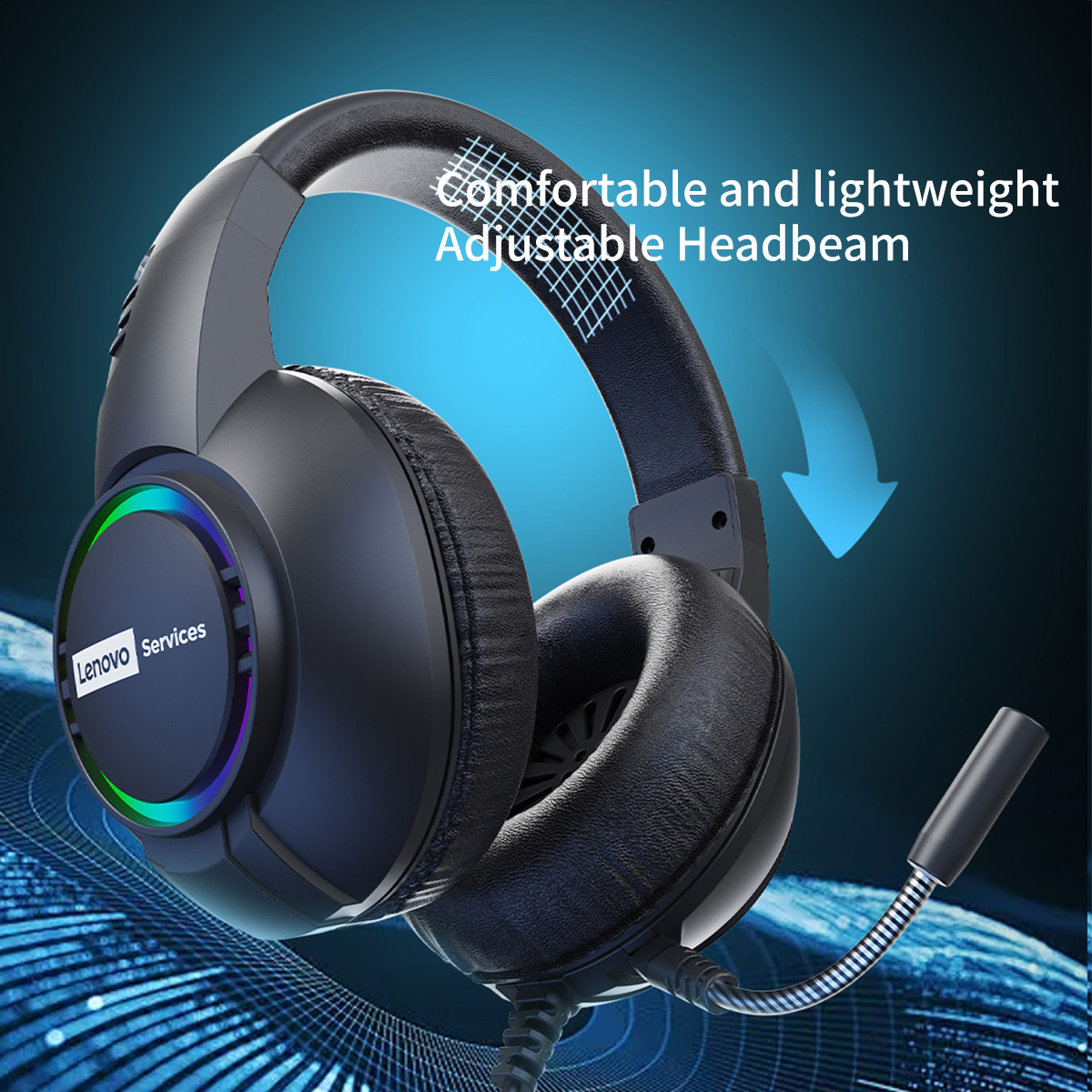 Lenovo E08 Gaming Headset 7.1  - Gaming Console Vr Headset ulasan dan harga