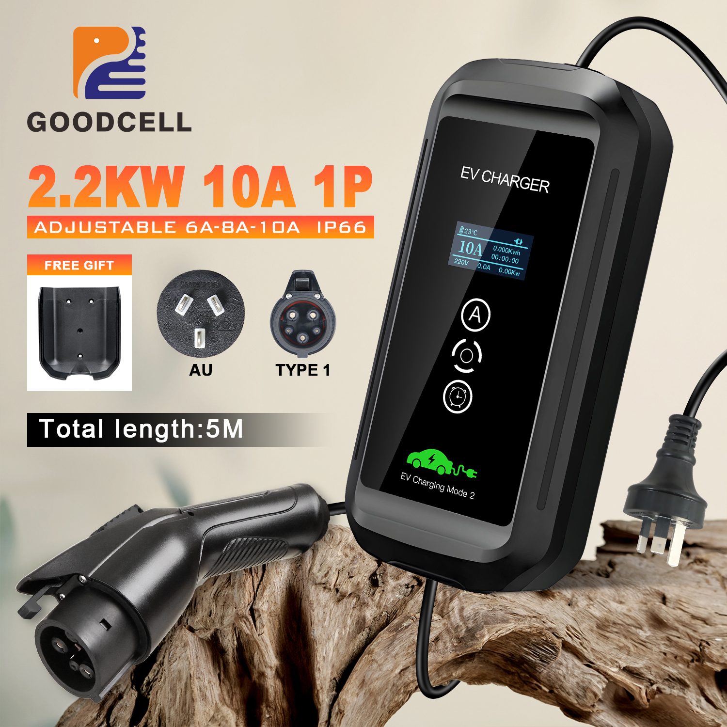 GOODCELL 2.3KW Type 1 EV Charg - Pc Gaming Handheld Console ulasan dan harga