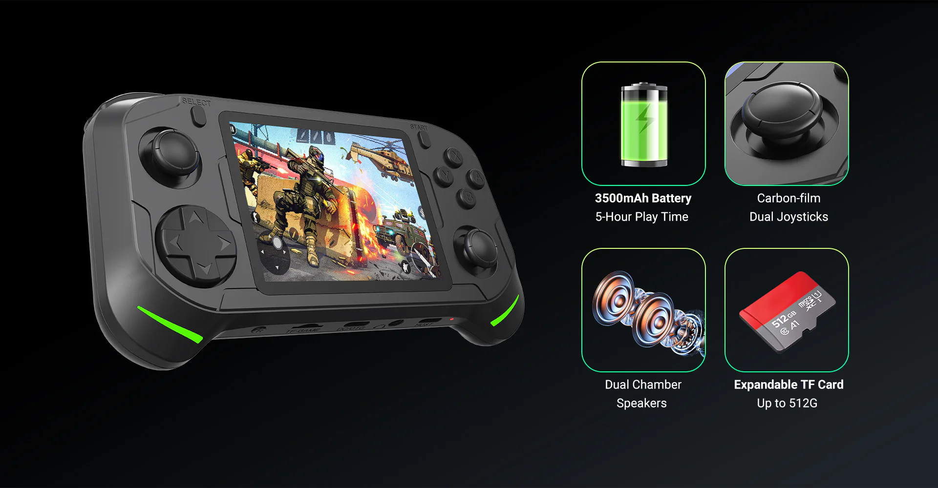 E1 Retro Gaming Handheld–Andro - Gaming Console Os ulasan dan harga