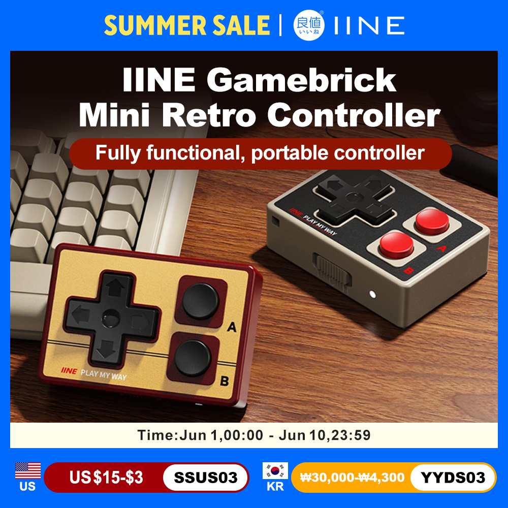 IINE Mini Controller for iOS A - Gaming Console Bluetooth ulasan dan harga