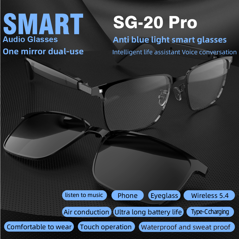 Smart Wireless Bluetooth Glass - Headset Gaming Console ulasan dan harga