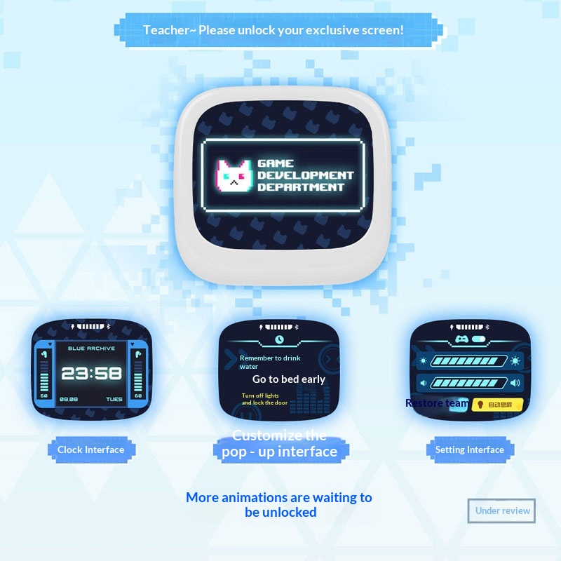 Blue Archive Cube Face Lcd Tou - Gaming Console Cube ulasan dan harga