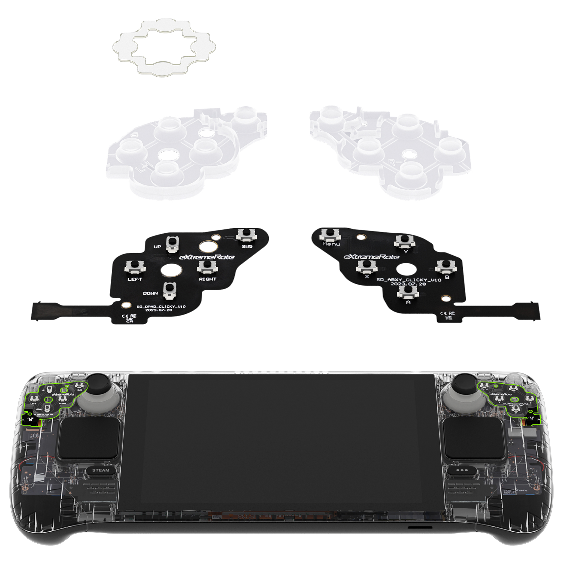 eXtremeRate Face Clicky Kit fo - Gaming Console Steam Deck ulasan dan harga
