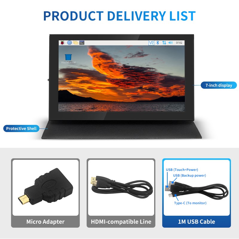 7 Inch IPS Touch Screen HDMI-c - Pc Gaming Handheld Console ulasan dan harga