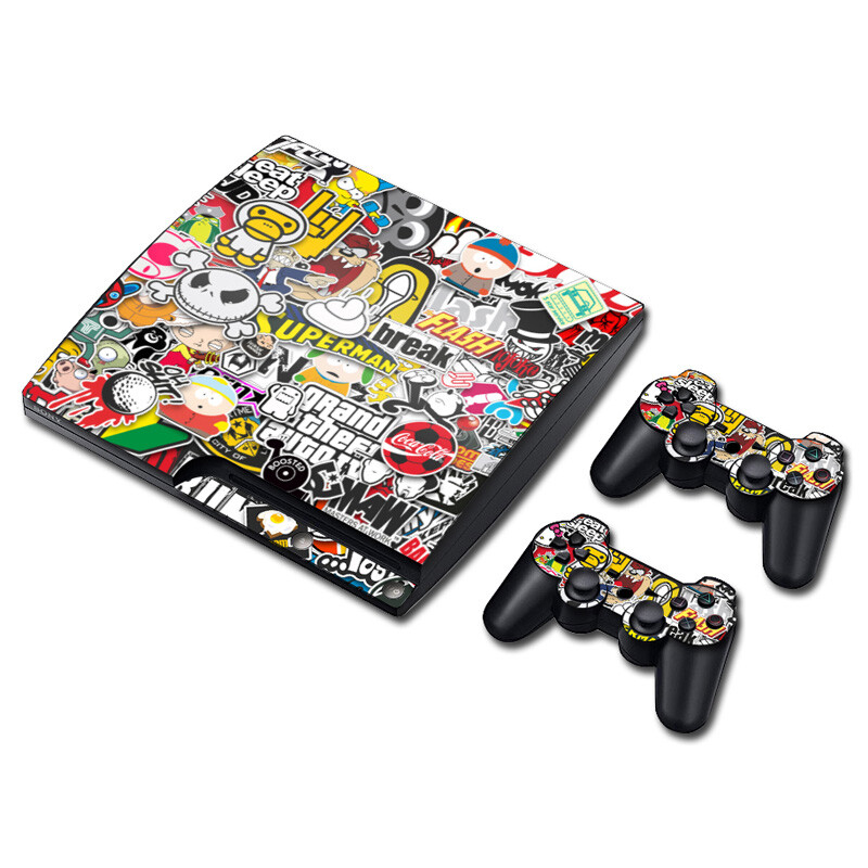 Custom Design Graffiti Skin St - Gaming Console Ps3 ulasan dan harga