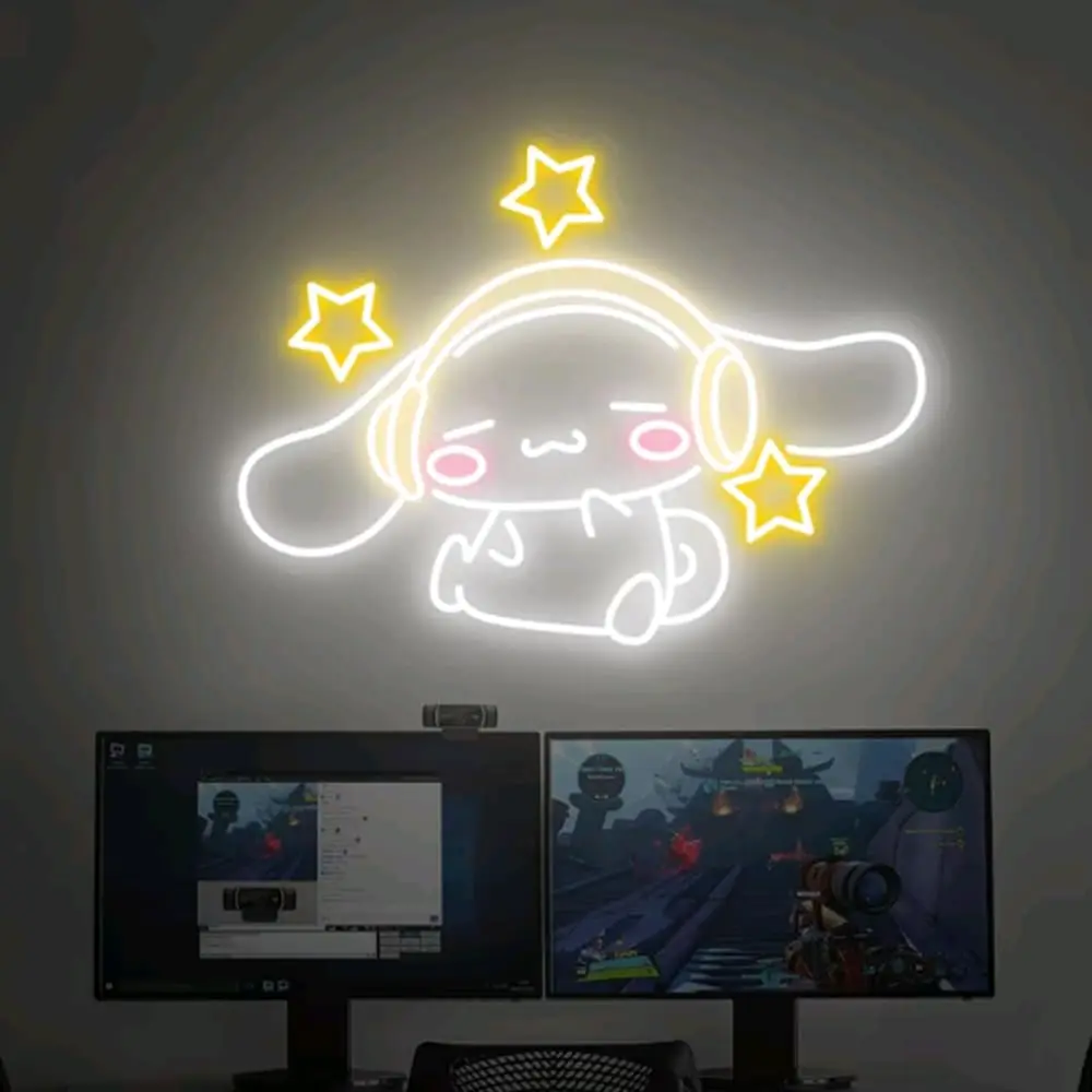Cinnamoroll Headphones Neon Si - Headset Gaming Console ulasan dan harga