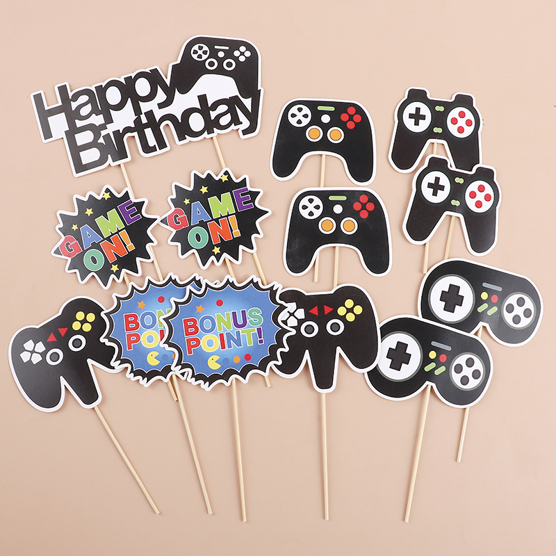 13Pcs Video Retro Game Cake To - Headset Gaming Console ulasan dan harga