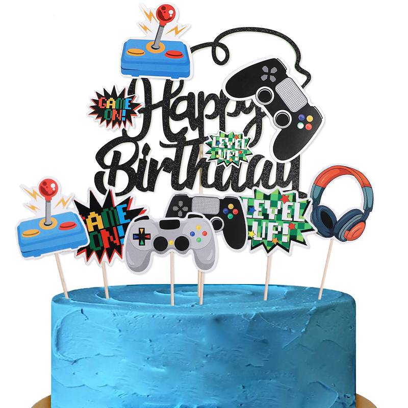 13Pcs Video Retro Game Cake To - Headset Gaming Console ulasan dan harga