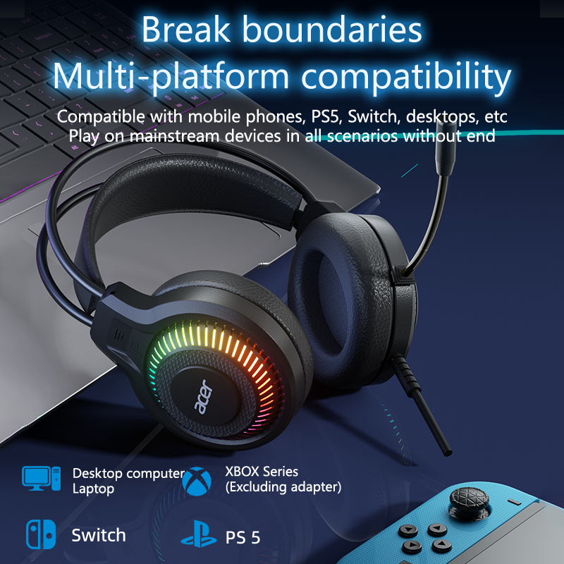 Acer Gaming Headphones with Mi - Gaming Console Vr Headset ulasan dan harga
