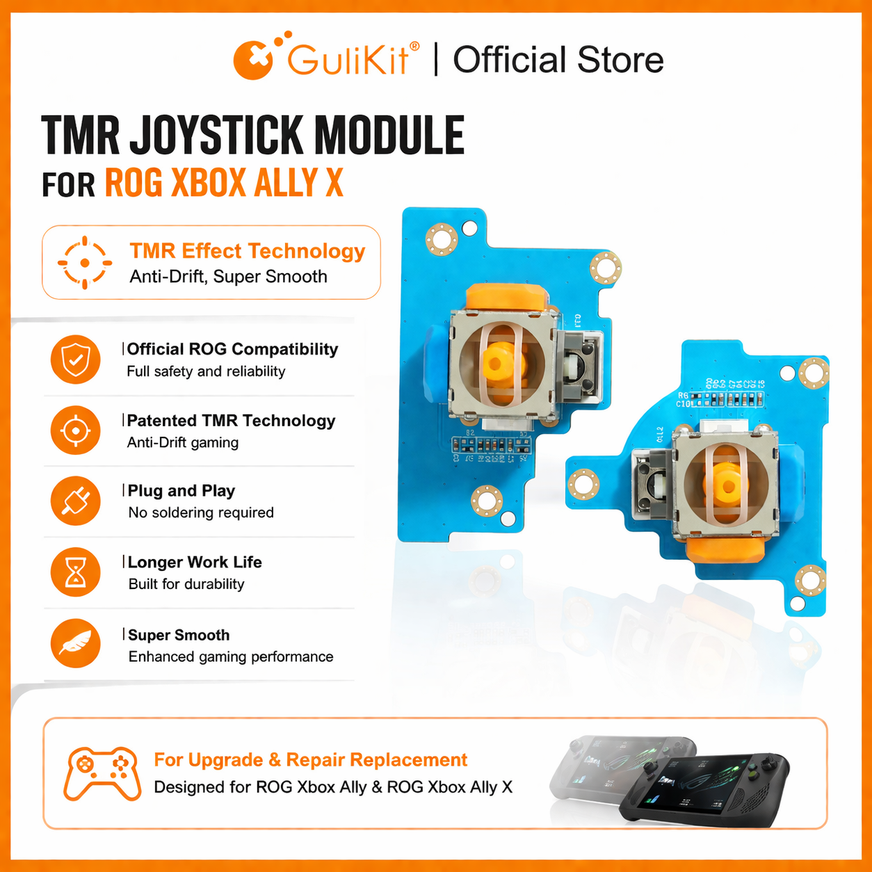 GuliKit TMR Electromagnetic Jo - Gaming Console Repair ulasan dan harga