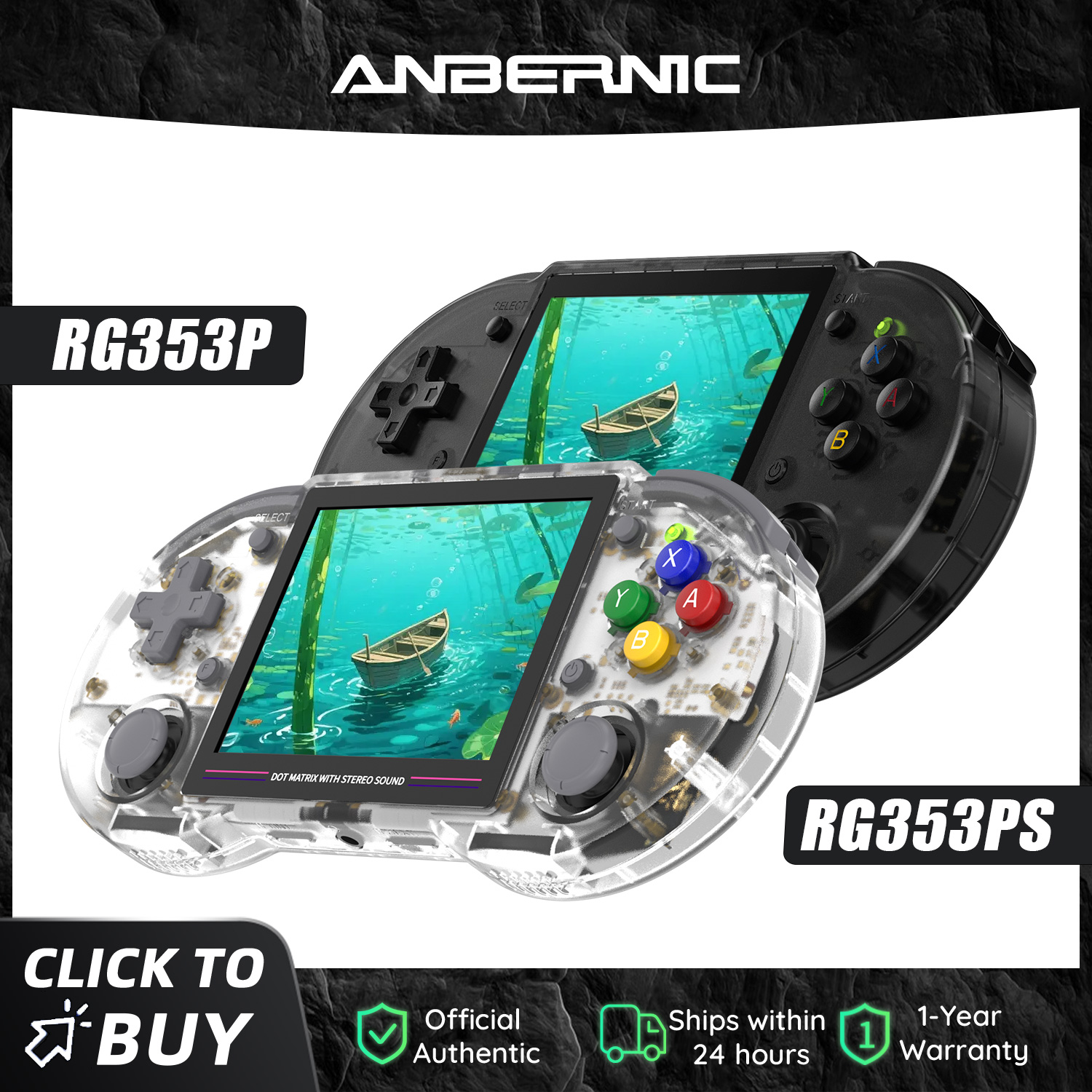 Anbernic  RG353P RG353PS 64 Bi - Gaming Console Bluetooth ulasan dan harga