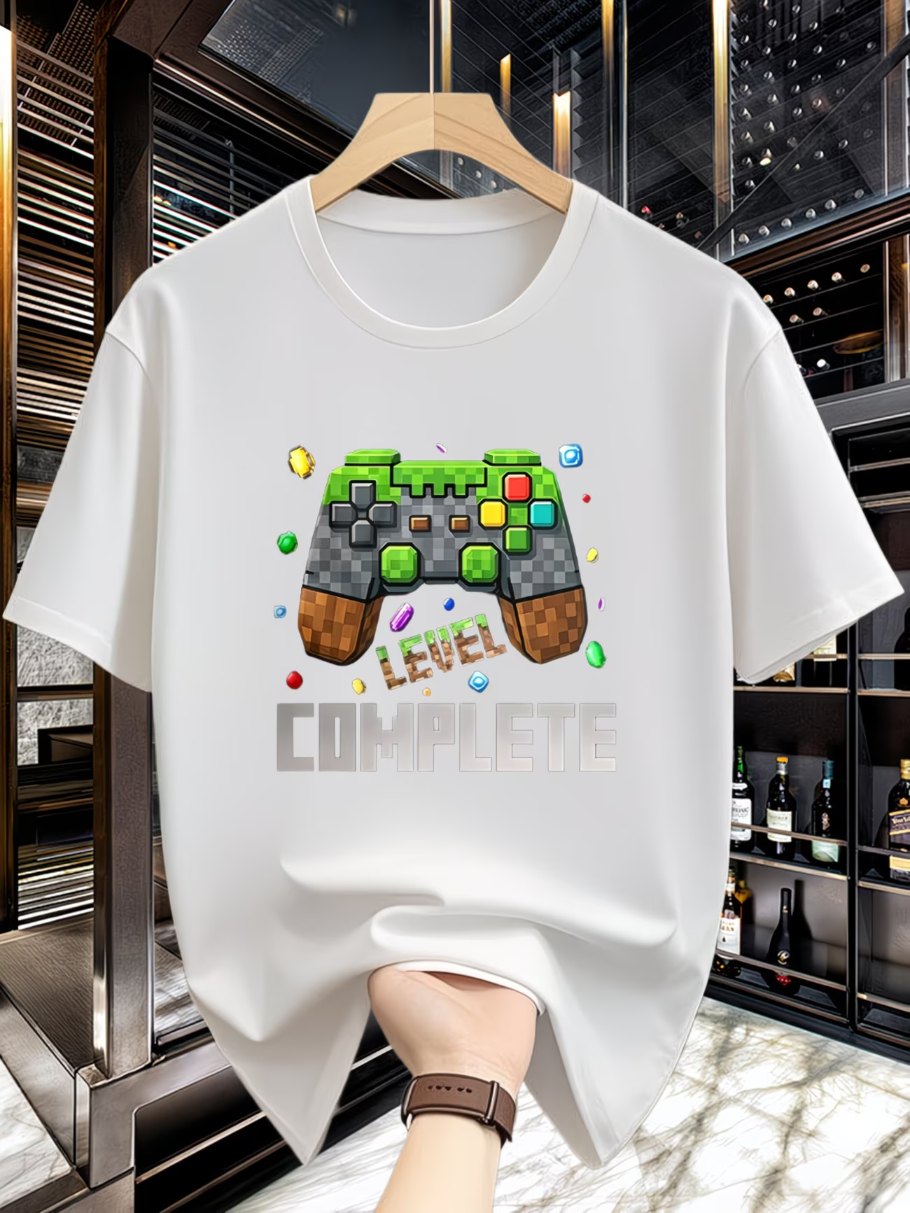 Pixel Game Console T-Shirt Cas - Gaming Console Design ulasan dan harga