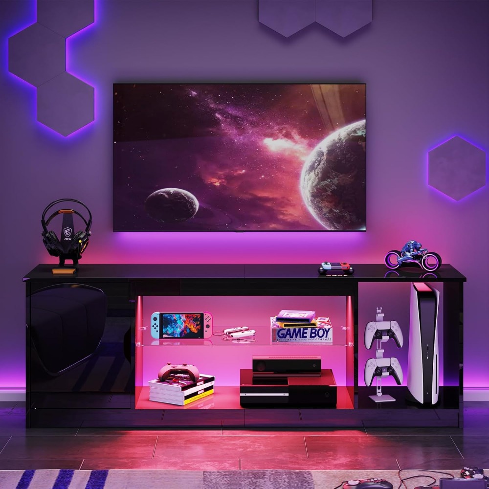 Gaming TV Stand for 65 Inch TV - Gaming Console For Tv Xbox ulasan dan harga
