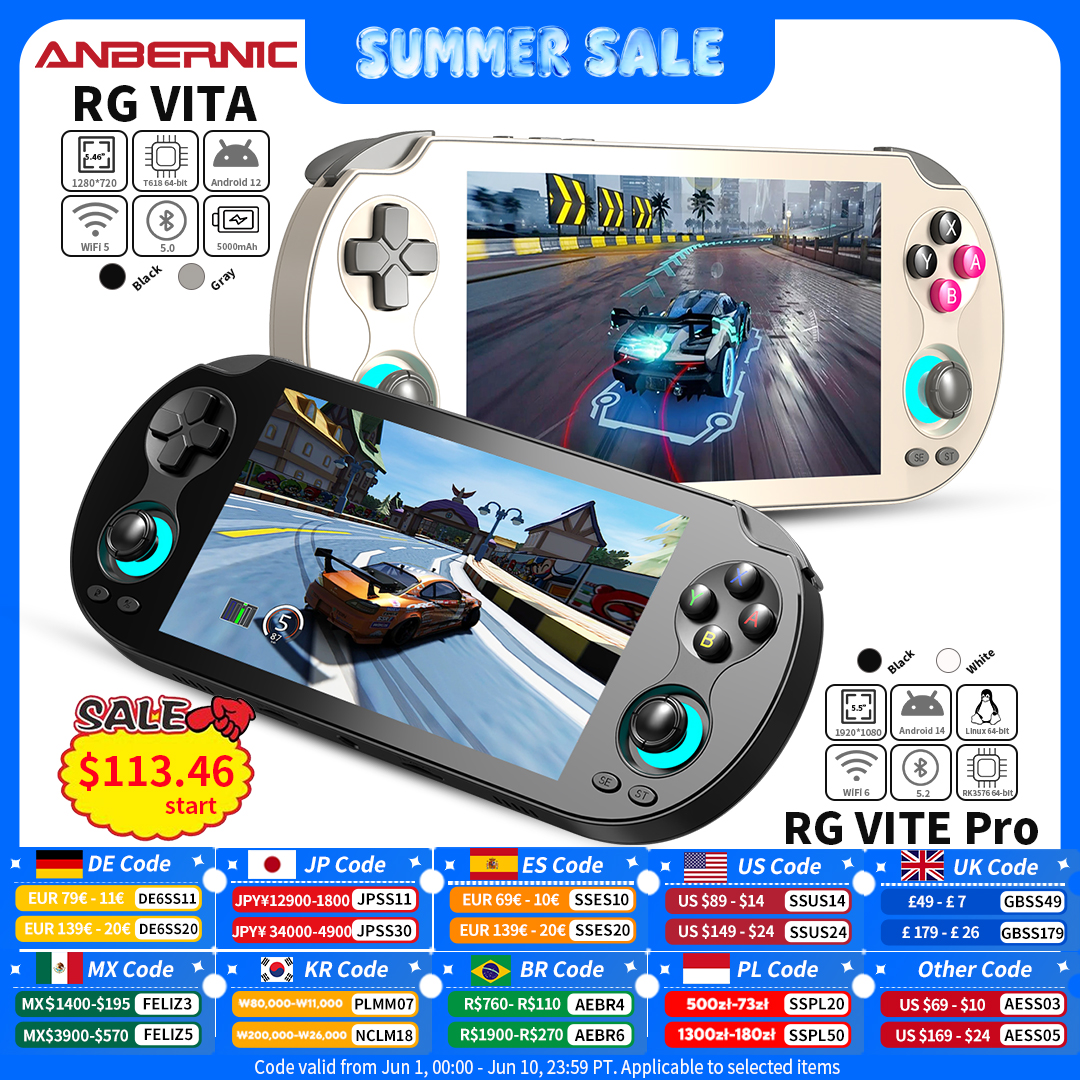 ANBERNIC RG VITA / RG VITA Pro - Gaming Console Bluetooth ulasan dan harga