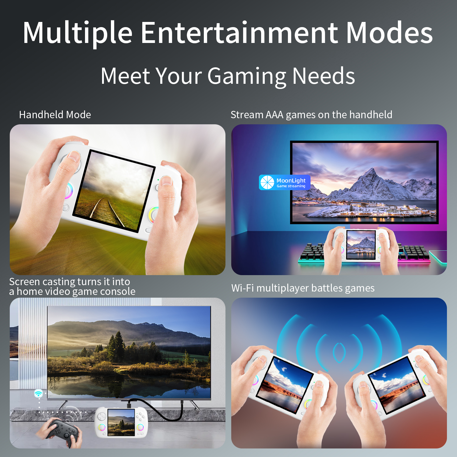 ANBERNIC RG CubeXX Handheld Ga - Gaming Console Bluetooth ulasan dan harga