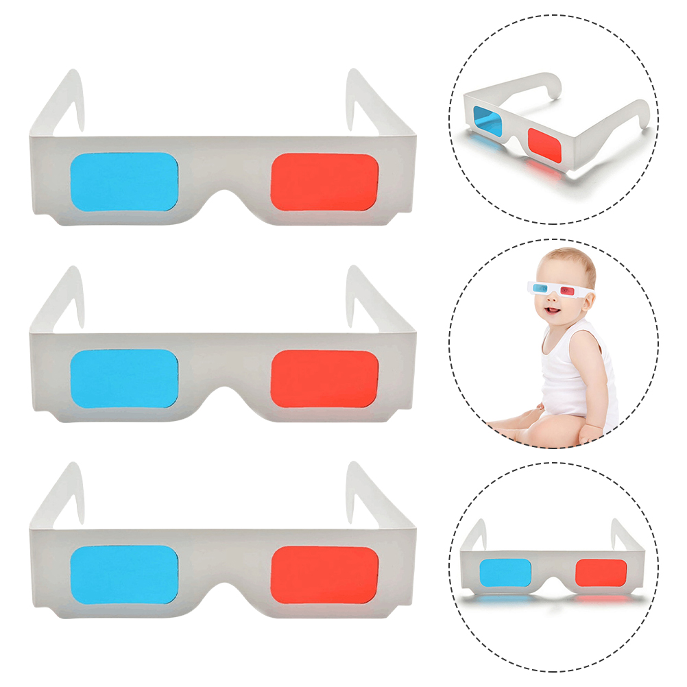 50 Pcs 3D Glasses Red Blue Pap - Gaming Console Vr Headset ulasan dan harga