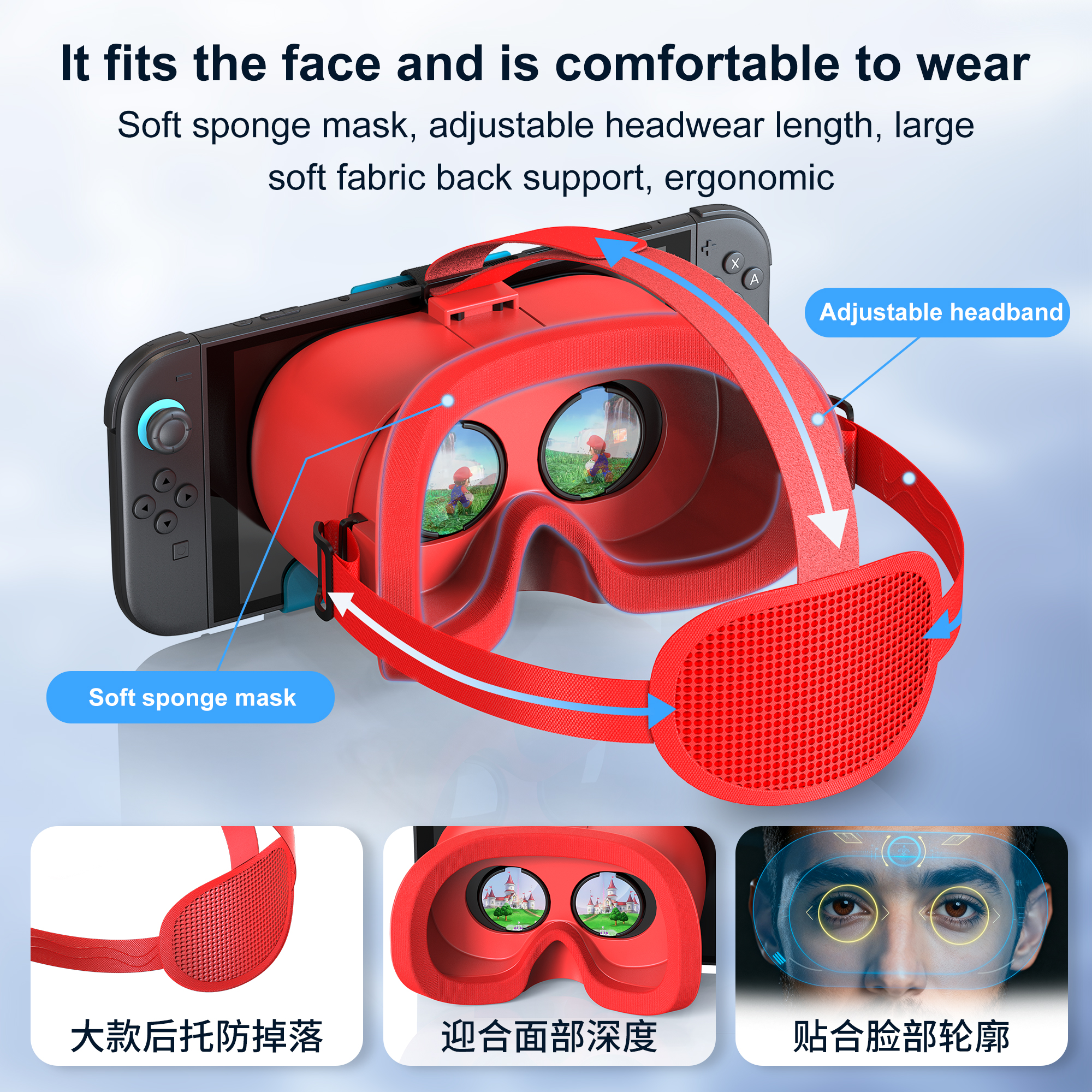 Upgraded VR Headset for Ninten - Gaming Console Headset ulasan dan harga