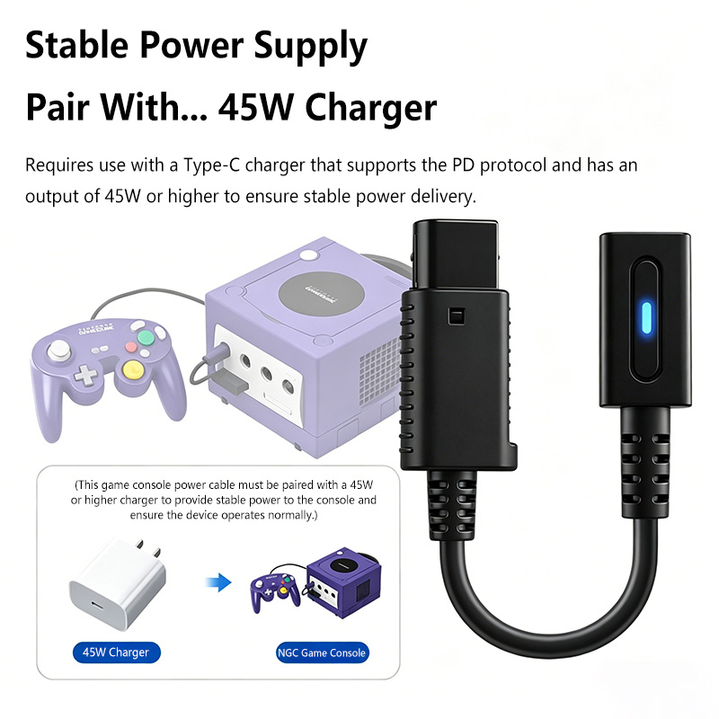 12cm Type C 45W PD Charge Cabl - Gaming Console Cube ulasan dan harga