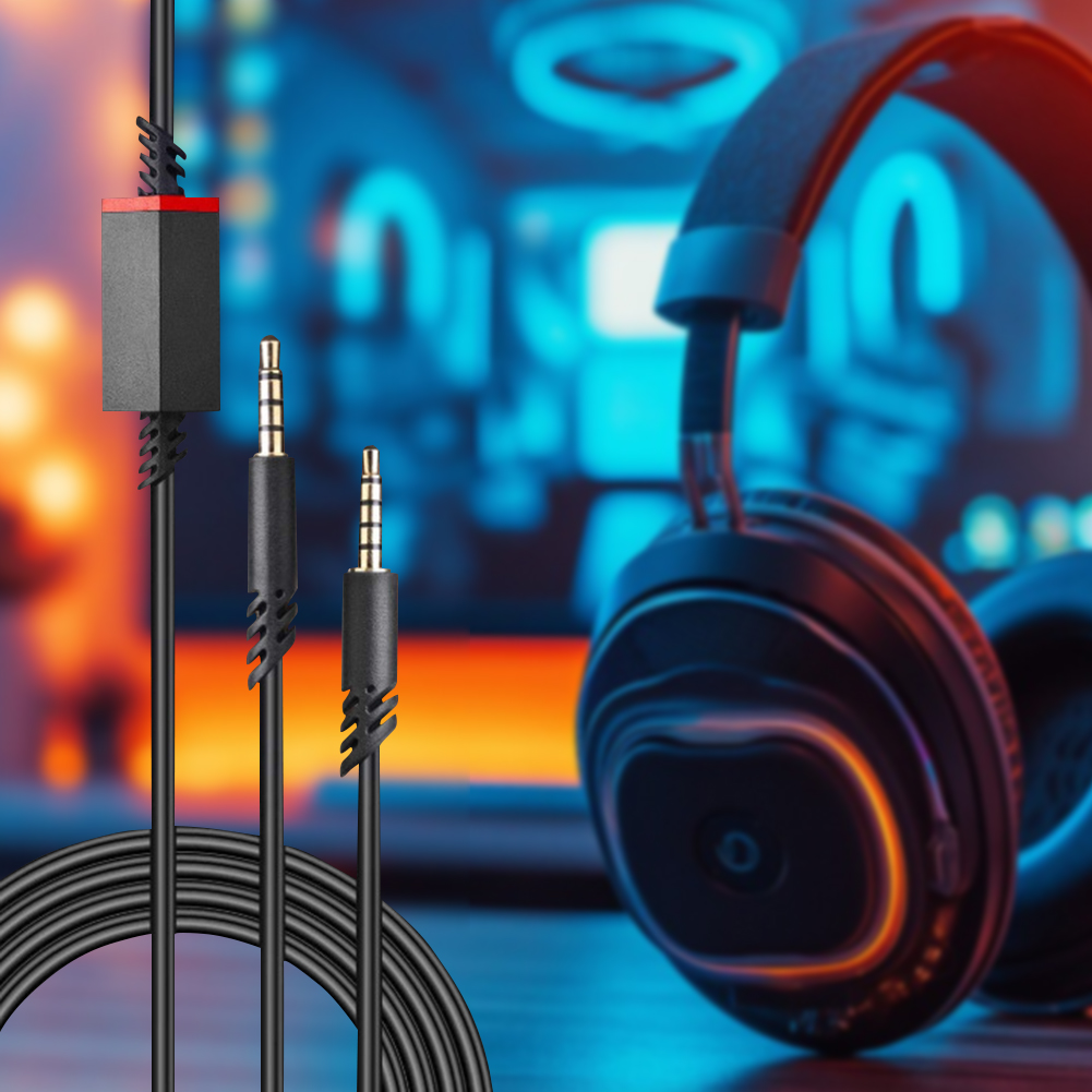 Audio Cable Inline Mute Cord f - Gaming Console Headset ulasan dan harga